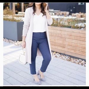 Loft Petite Marissa Fit Blue Plaid Pants